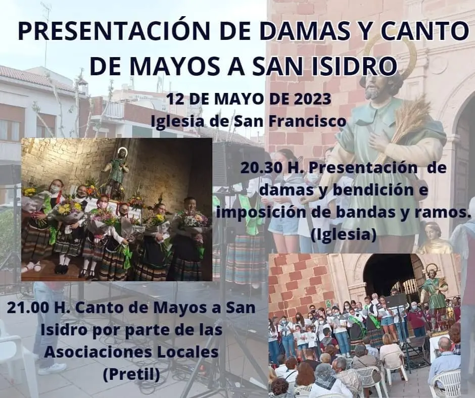 Presentación de Damas de Honor San Isidro 2023 e imposición de ramos y bandas